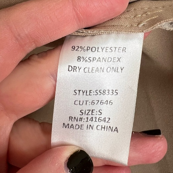 She + Sky Suede Jacket in Tan - Women’s Small Fall Transition Jacket Faux Suede - Picture 6 of 6